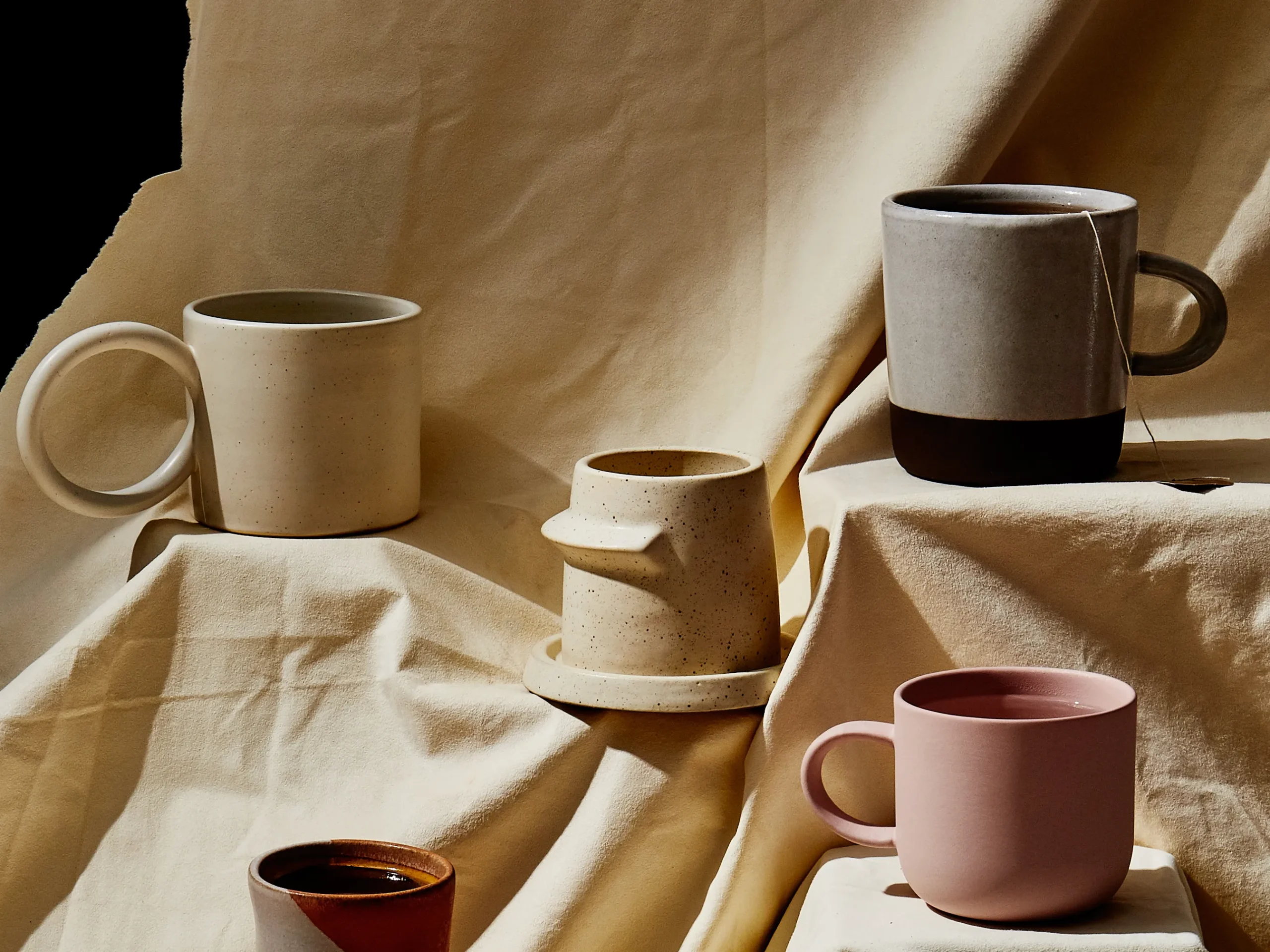 Ceramic coffee cups