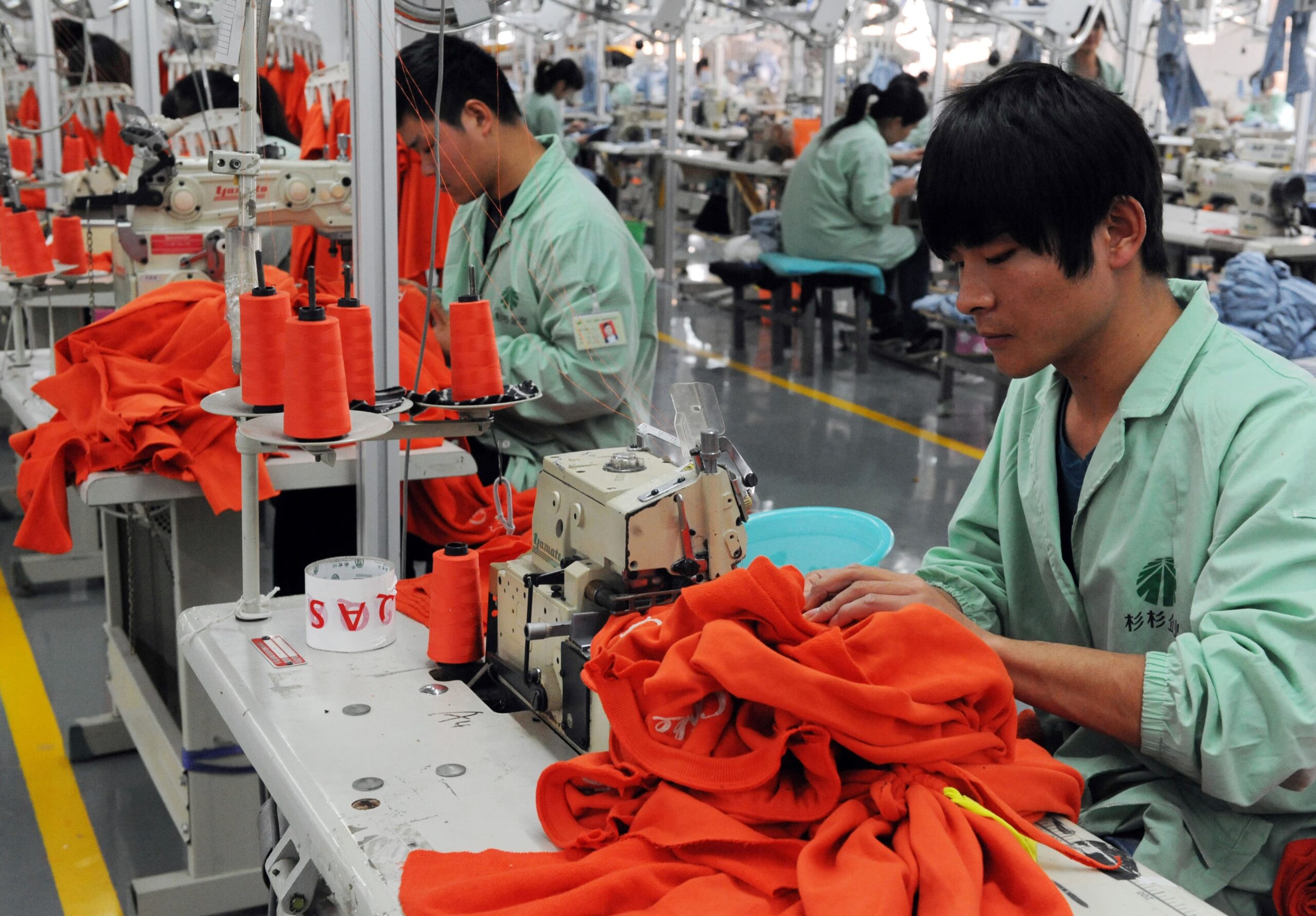 Factory workers in China