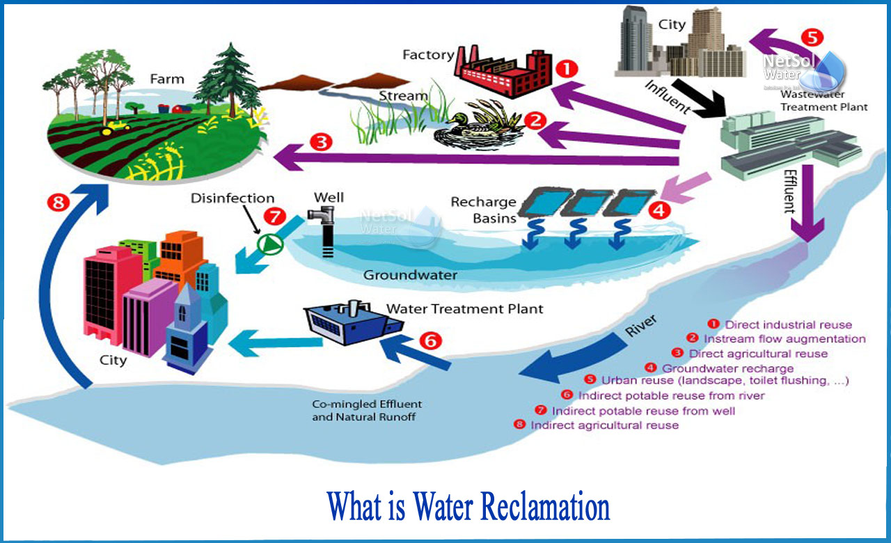 Inforgraphic on the process of water recycling