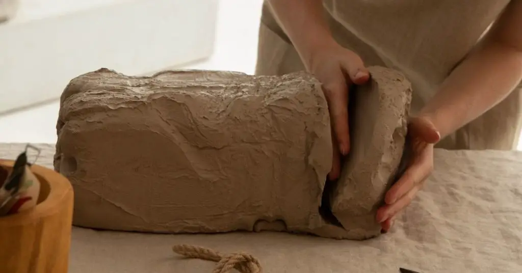A block of clay