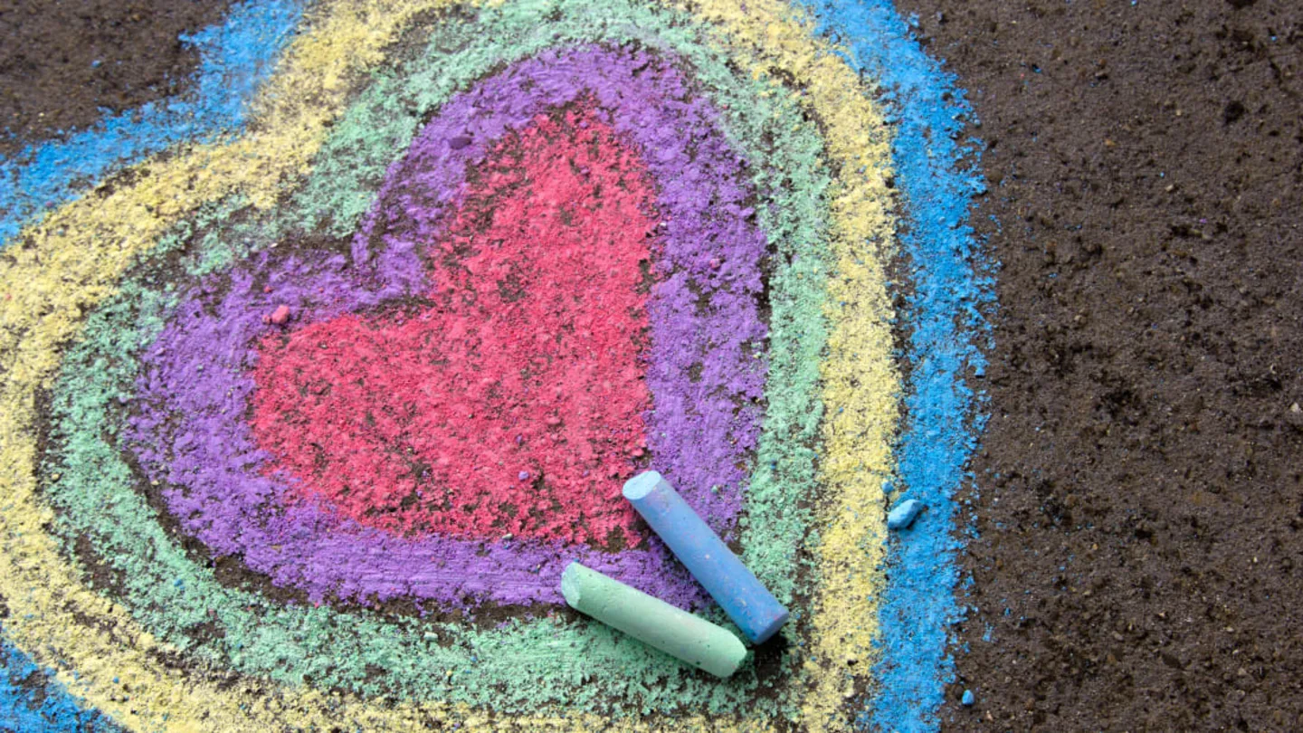 colorful chalk