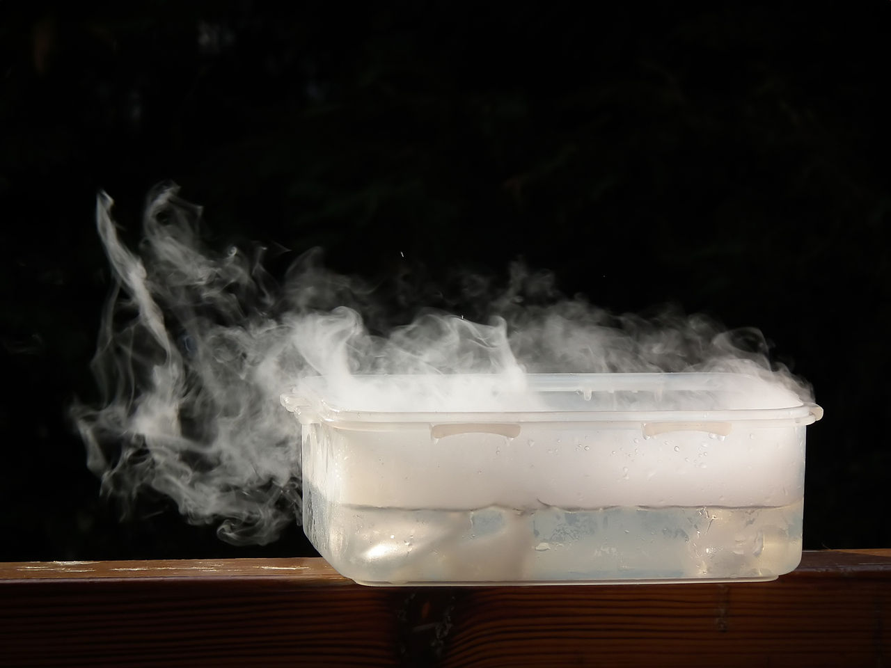 dry ice vapors