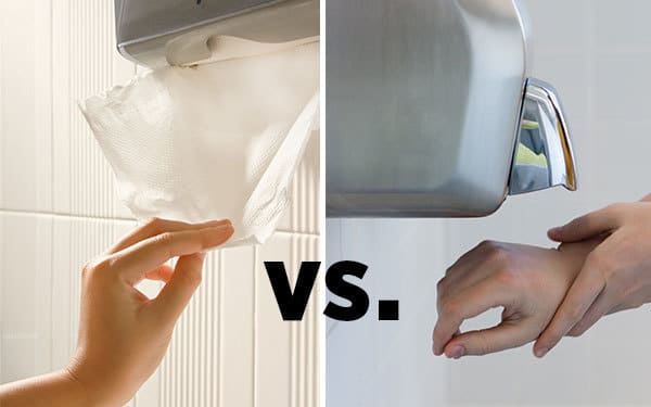 hand towel vs air dryers