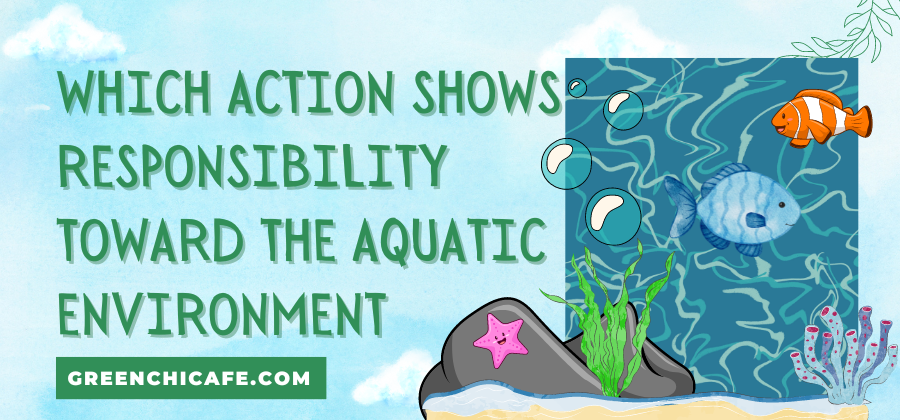 Which Action Shows Responsibility Toward the Aquatic Environment